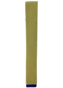 SILK YELLOW WITH BLUE KNITTED TIE